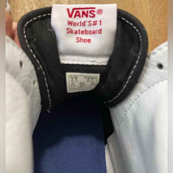 Vans Mountain Edition Blue Black Checkerboard Men’s 6.5/Wmns 8.0 - Picture 10 of 10